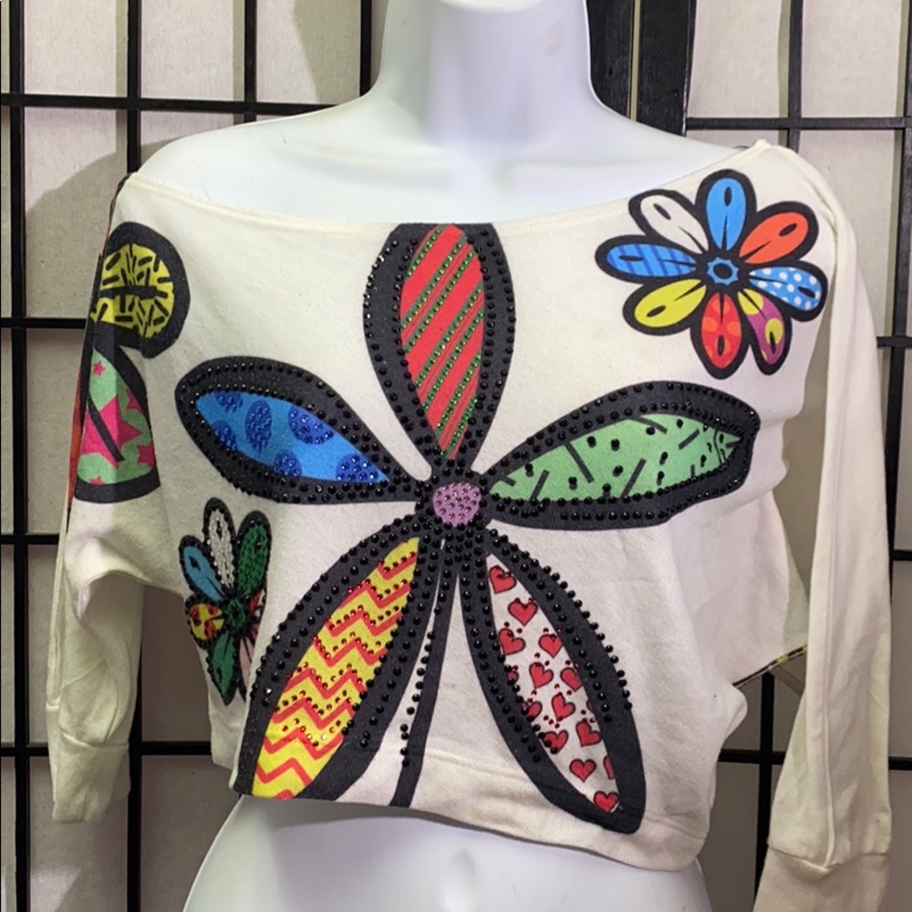 Crimson Ivy Boho Top a Size S